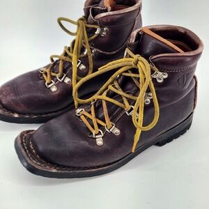 Vasque Genuine Leather Hiking Boots Made in Italy Vibram Sole Men's Approx 8-8.5